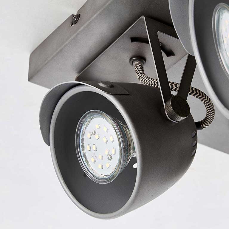 Brilliant LED KA Wand Decken Leuchte 4 flg Spot Strahler ...